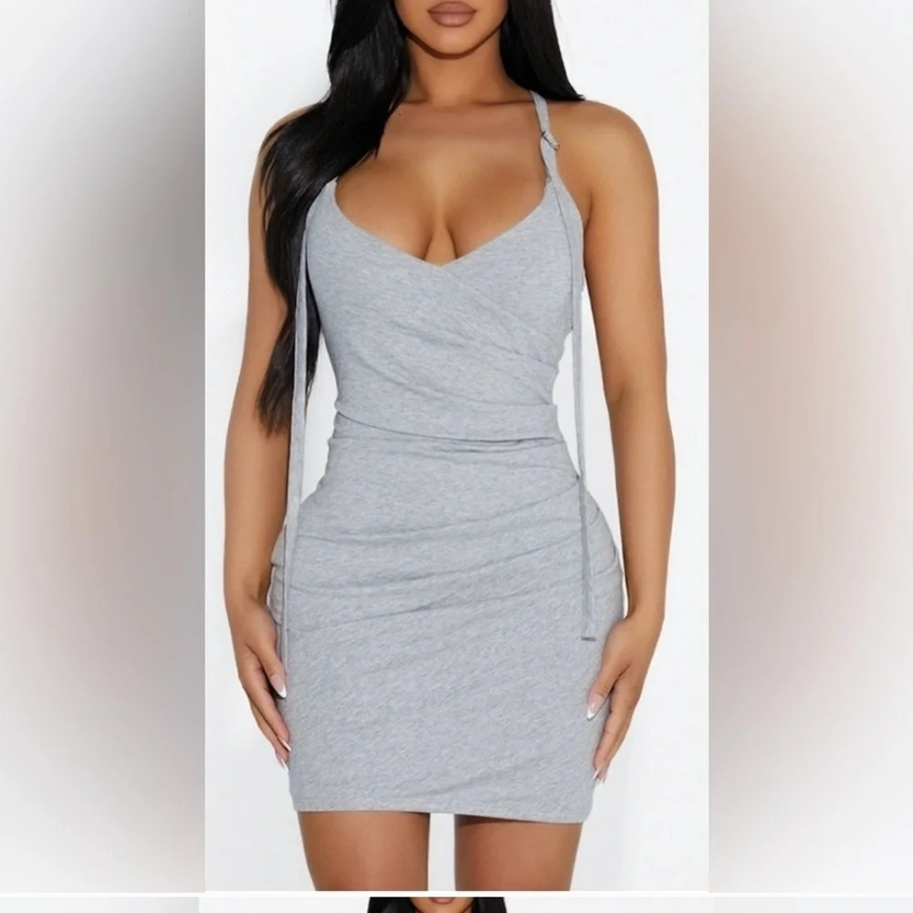 Naked Wardrobe White Mini Dress